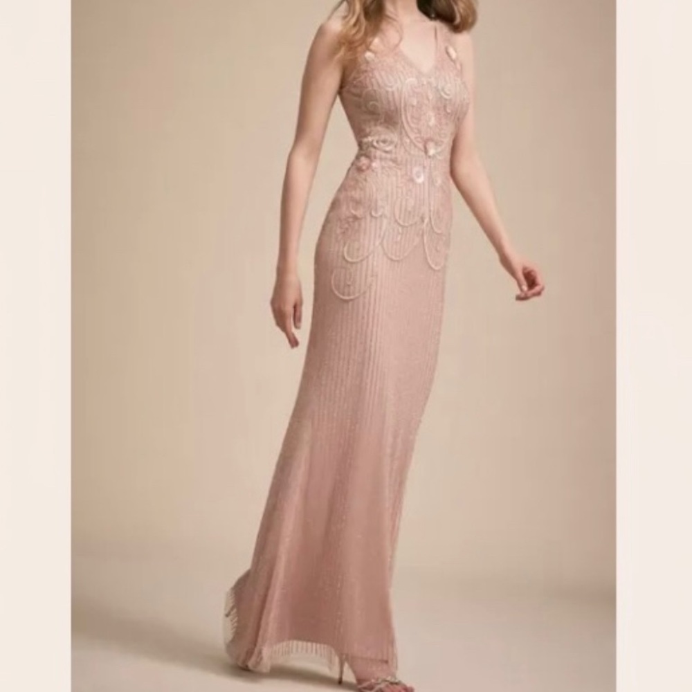 BHLDN Kincaid Dress, Size 4, Blush